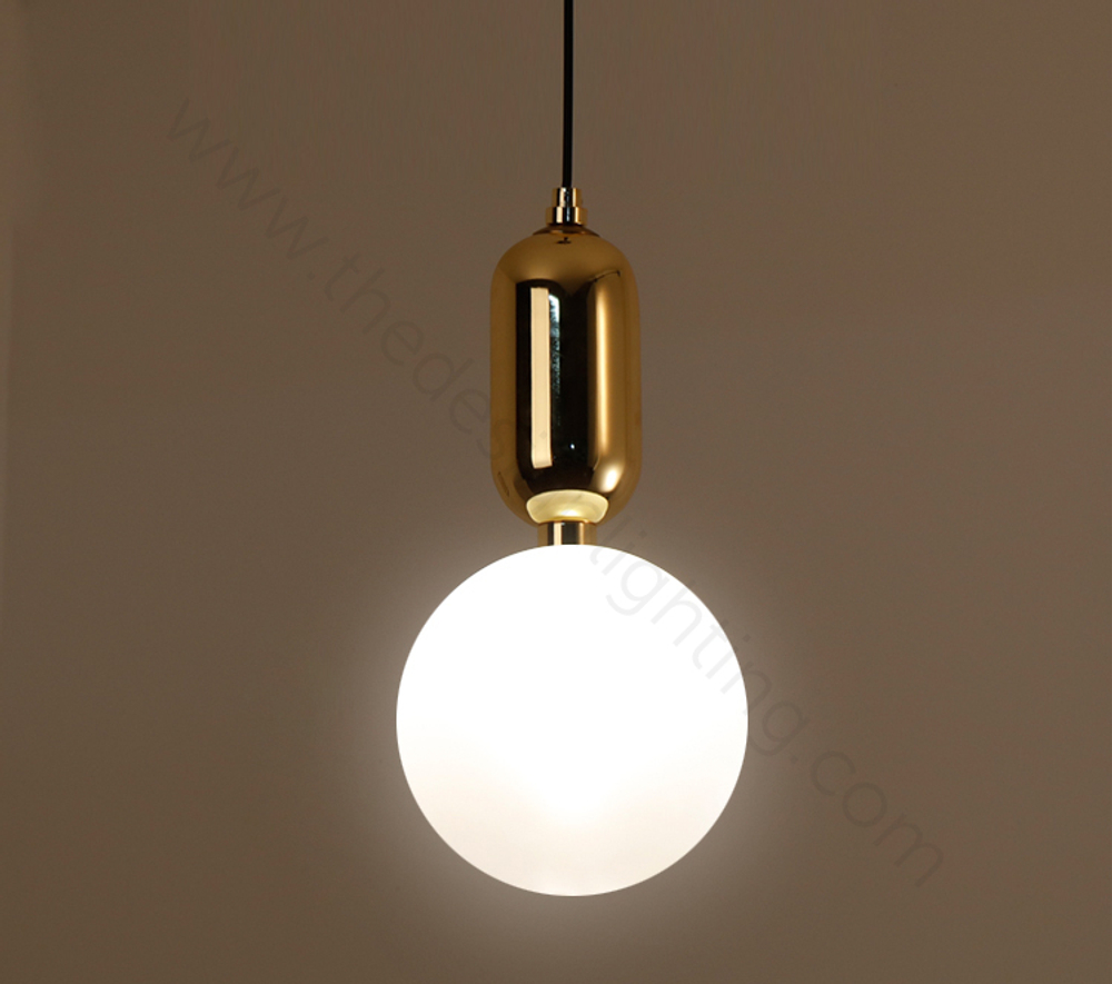 Pendant design lamp Aballs  by Parachilna (Gold,  D15)