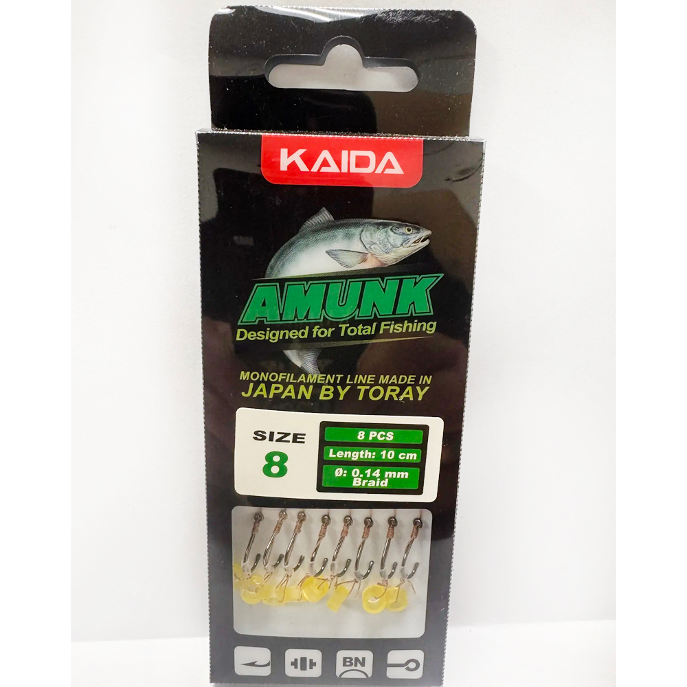 Крючки KAIDA AMUNK FMB01PR-08