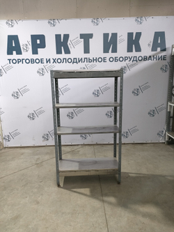 Стеллаж из нержавеющий стали 1000х400х1800 (основание металлический профиль 4х4)