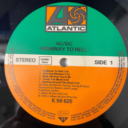 Винтажная виниловая пластинка LP AC DC Highway To Hell (Германия 1985)