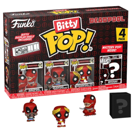Фигурка Funko Bitty POP! Deadpool Dinopool+Barista+Roman Senator+Mystery