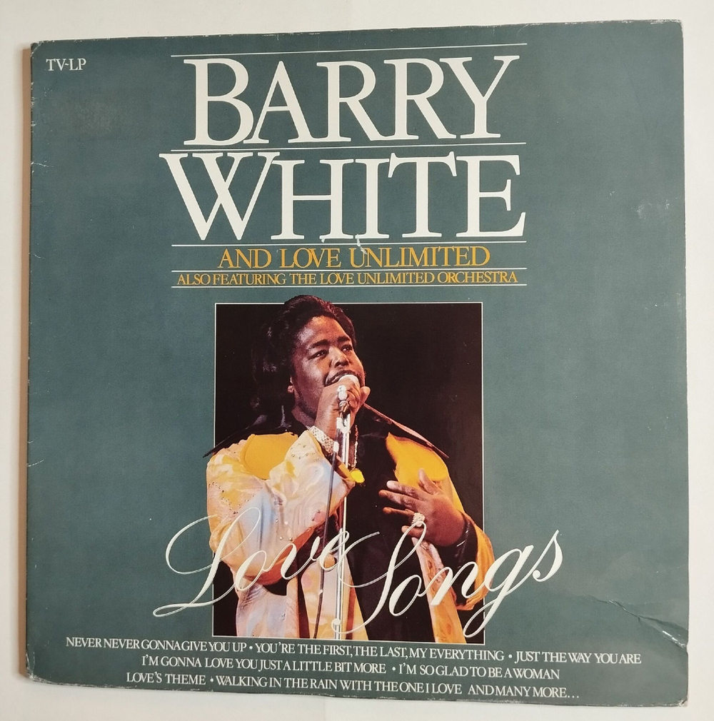 Винтажная виниловая пластинка LP Barry White And Love Unlimited Love Songs (Holland 1983)