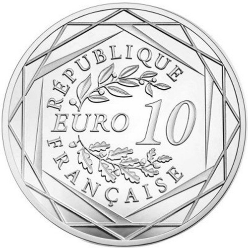 10 евро. 100 летие окончания Первой мировой войны. Франция.  2018 год