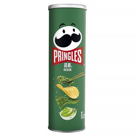 Картофельные чипсы Pringles со вкусом васаби и нори, 110 г