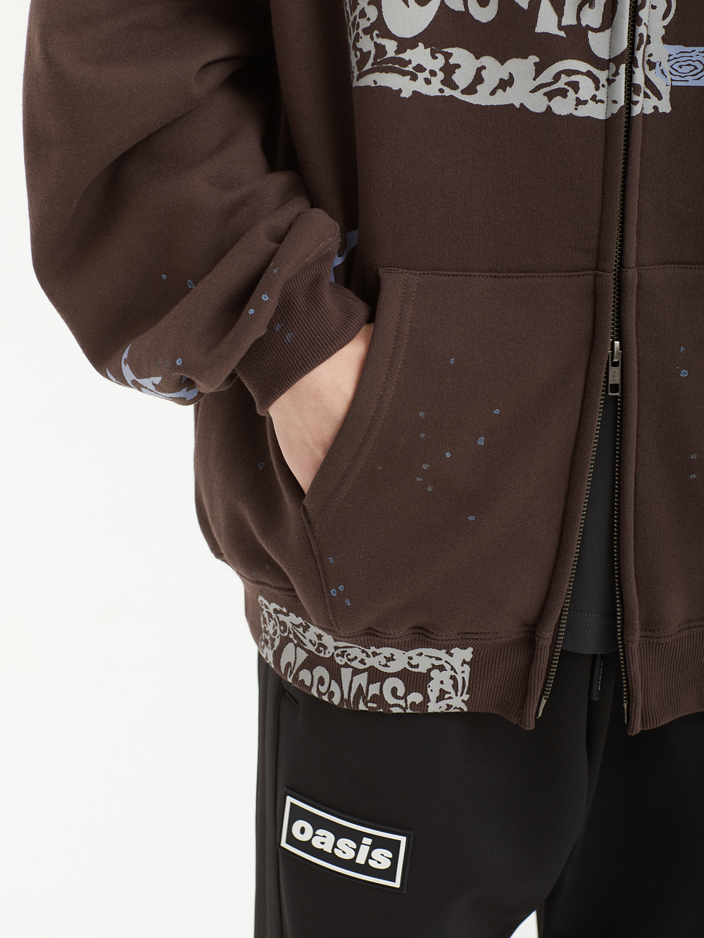 Мужская Толстовка Scanned Zip-up
