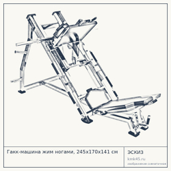 Гакк-машина жим ногами, 245х170х141 см — от 262 000 ₽
