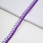 Тесьма отделочная с петлями 15 мм / 18.29 метра, фиолетовый, 13-7735