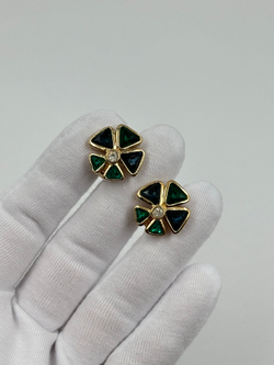 Клипсы с кристаллами Christian Dior