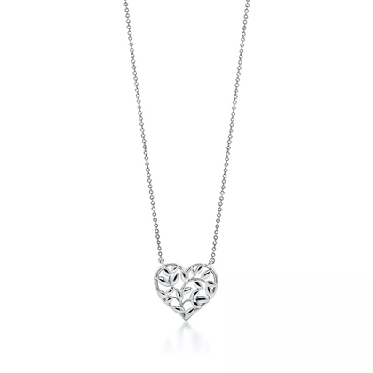 Подвеска из серебра , Tiffany💠Оливковое сердце 🌿 В наличии