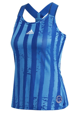 Женский топ теннисный Adidas Y-Tank ENG W - royal blue/white