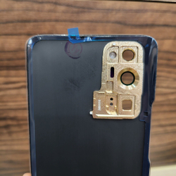 Крышка для Honor 30 Pro Plus - задняя стеклянная панель "хорошее качество" (чёрного цвета)