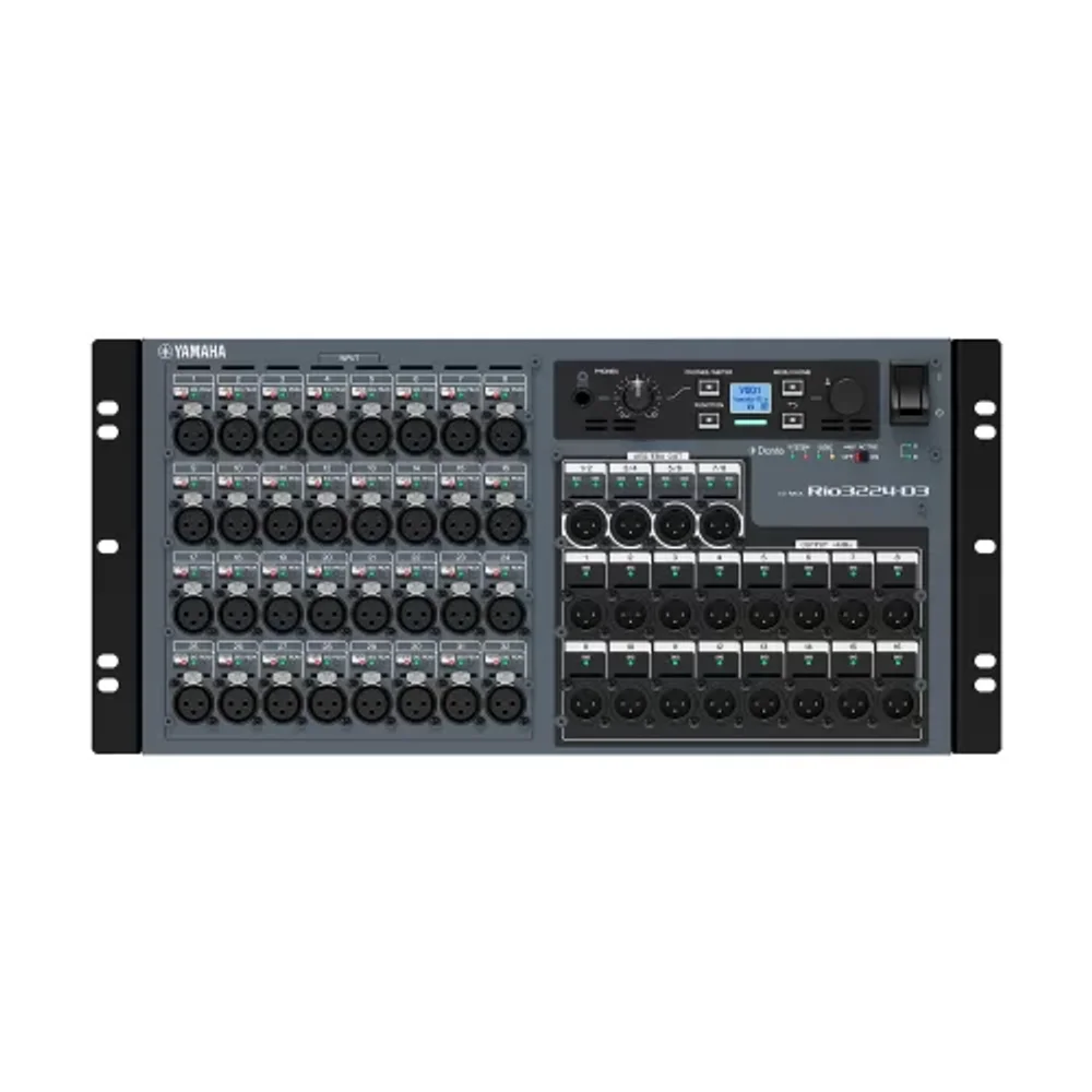 Yamaha RIO3224-D3 — стейджбокс 32x24 Dante 3-го поколения