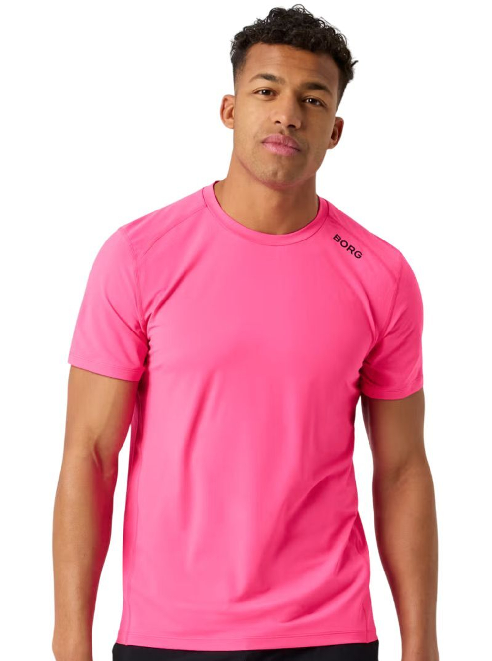 Мужская теннисная футболка Bjorn Borg Athletic - pink glo