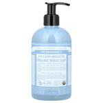 Dr. Bronner's, 4 в 1 органическое мыло с сахаром, для лица, тела, рук и волос, для детей, без запаха, 355 мл (12 жидк. унций)