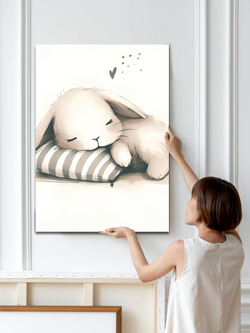 Картина Сон зайчонка в детскую 50x70см 1шт.