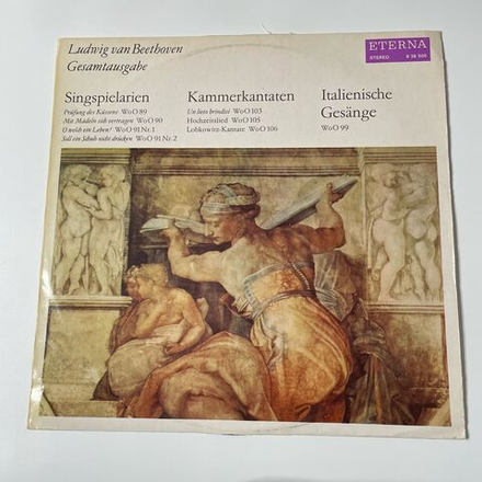 Винтажная виниловая пластинка LP Ludwig van Beethoven Бетховен, Singspielarien / Kammerkantaten / Italienische Gesange (ГДР 1976)