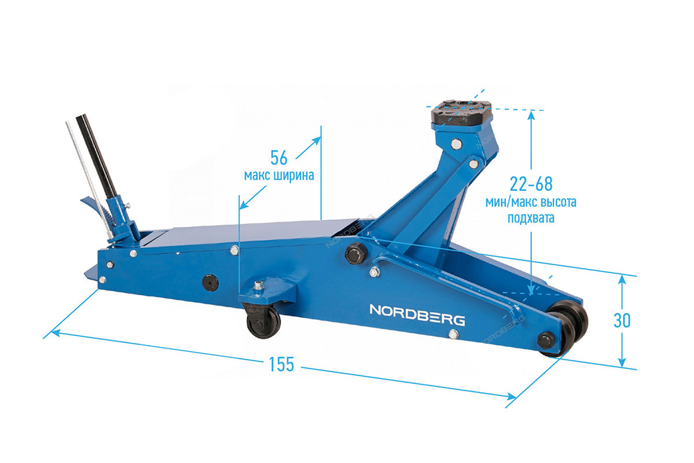 NORDBERG (N3220N) Домкрат подкатной, 20 т