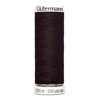 01 Нить Sew-All 100/200 м для всех материалов, 100% полиэстер Gutermann 748277 (697 венге)