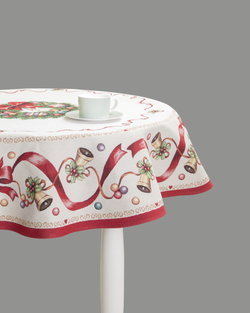 Скатерть 140см Mix&Match Home Красные бантики