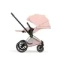 Детская коляска Cybex Priam V Style 2 в 1 Peach Pink на шасси Rosegold