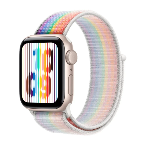 Умные часы Apple Watch SE 3 (2025) GPS, 40mm, Starlight Aluminium Case with Pride Edition Sport Loop