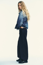 БАЗОВЫЕ ПРЯМЫЕ БРЮКИ ИЗ ФУТЕРА С РЕГУЛИРУЕМЫМИ МАНЖЕТАМИ — ZARA