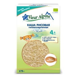 Каша Fleur Alpine безмолочная рисовая 175г с 4 мес