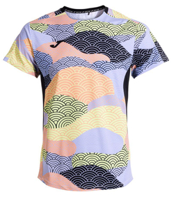 Мужская теннисная футболка Joma Challenge Short Sleeve - разноцветный