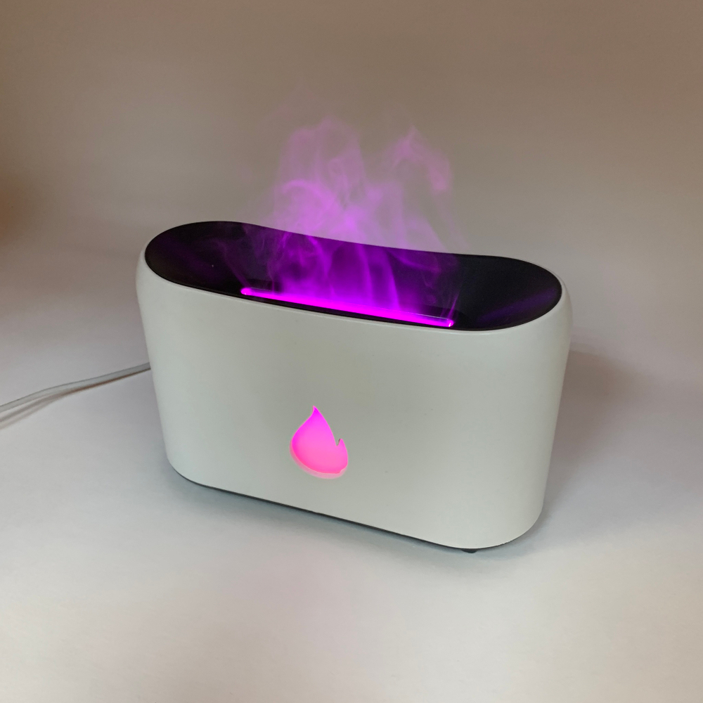 Аромадиффузор ультразвуковой Flame White с эффектом пламени