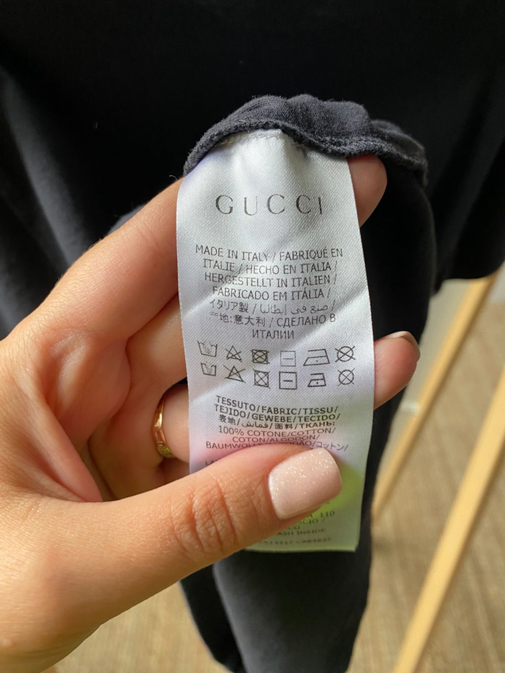 Хлопковая футболка Gucci, 116