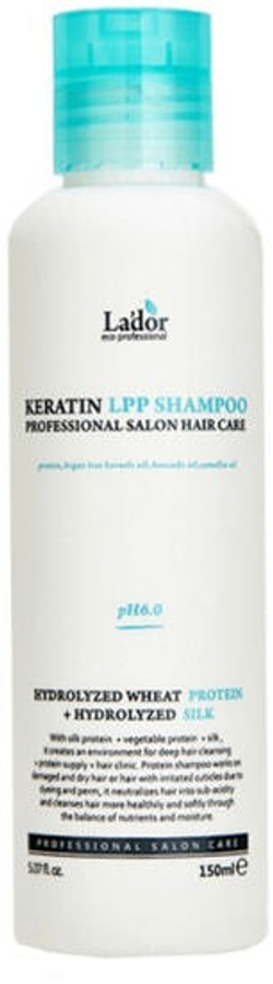 Lador Шампунь для волос кератиновый - HP6.0 Keratin LPP shampoo