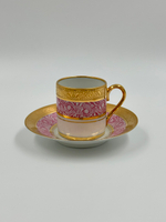 Кофейная пара розовая Legle, Limoges