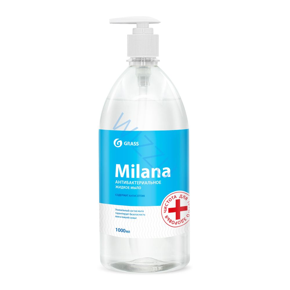 Мыло жидкое Грасс Milana 1000мл Антибактериальное