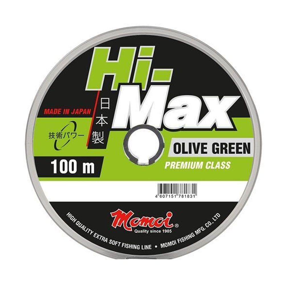 Монофильная леска для рыбалки Momoi Hi-Max Olive Green