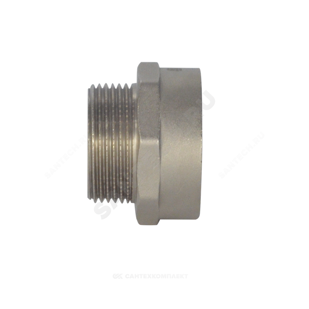 Переход латунь никель Ду 40х20 (3/4"х1 1/2") ВР/НР SantechSystems