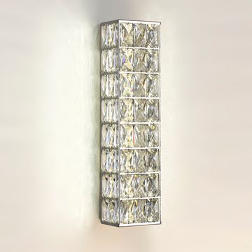 Хрустальный настенный светодиодный светильник 9W 4000К 4927/9WL хром Panta Odeon Light