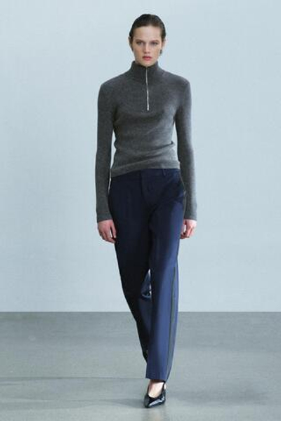БРЮКИ С КАРМАНАМИ И КОНТРАСТНЫМИ ПОЛОСАМИ — ZW COLLECTION — ZARA