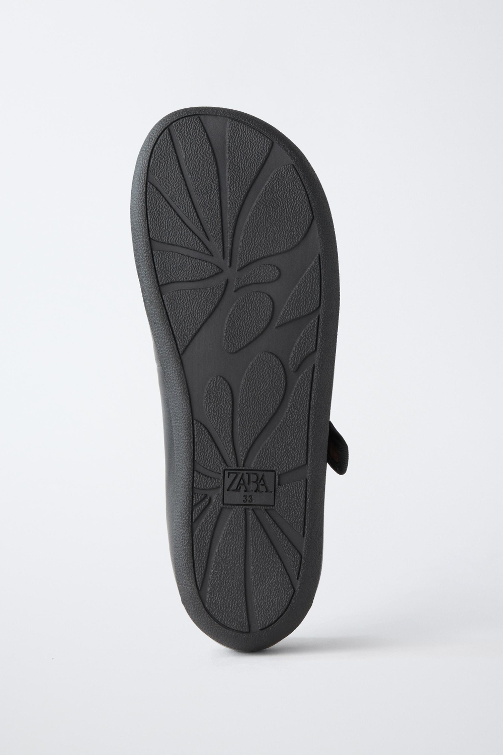 ZARA КОЖАНЫЕ БАЛЕТКИ BAREFOOT, ЧЕРНЫЙ