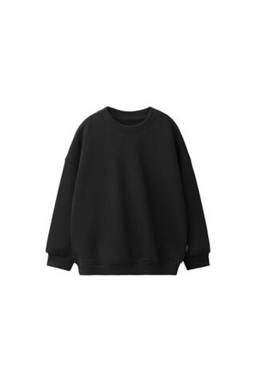 ZARA ОДНОТОННАЯ ТОЛСТОВКА, ЧЕРНЫЙ