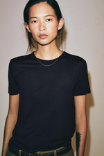 ФУТБОЛКА ИЗ ЛИОЦЕЛЛА С КОРОТКИМИ РУКАВАМИ — ZARA