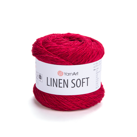 Пряжа YarnArt Linen soft, Красный