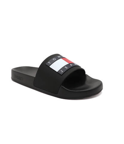 Шлепанцы TOMMY JEANS FLAG POOL SLD ESS Tommy Jeans - черный(EN0EN02115)