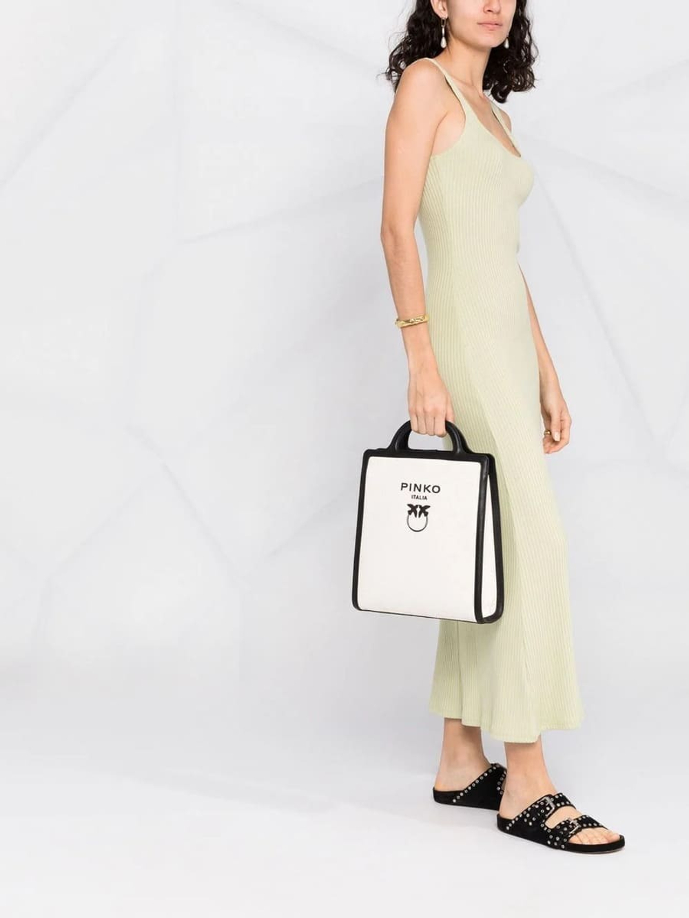 CLASSIC LOVE BIRDS TOTE BAG - black