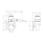 Фен настенный 1800 W нерж. сталь HOTELLINE 02057.B глянцевый