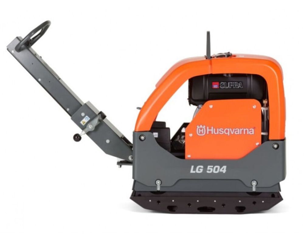 Реверсивная виброплита Husqvarna LG 504 D (550мм) -  [450 кг / 65 кН / Hatz 1D81Z] руч. старт