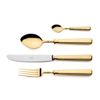 Набор столовых приборов Cutipol Piccadilly Gold 24пр матовый P1.006.GB