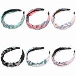 Ободок для волос «Beauty Gallery - Leaves», ширина 2,8см, микс 6 цветов