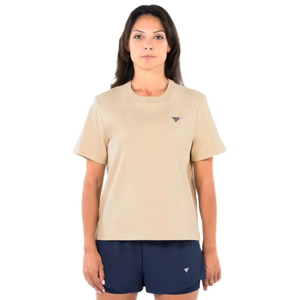 Женская теннисная футболка Tecnifibre Graphic 2026 - sand