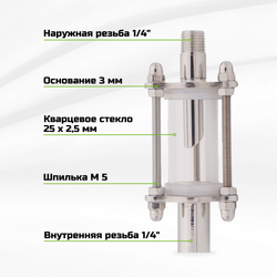 Мини диоптр капельник, НР 1/4 - ВР 1/4