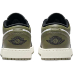 Jordan Air Jordan 1 Low top Basketball Shoes Black Green Unisex